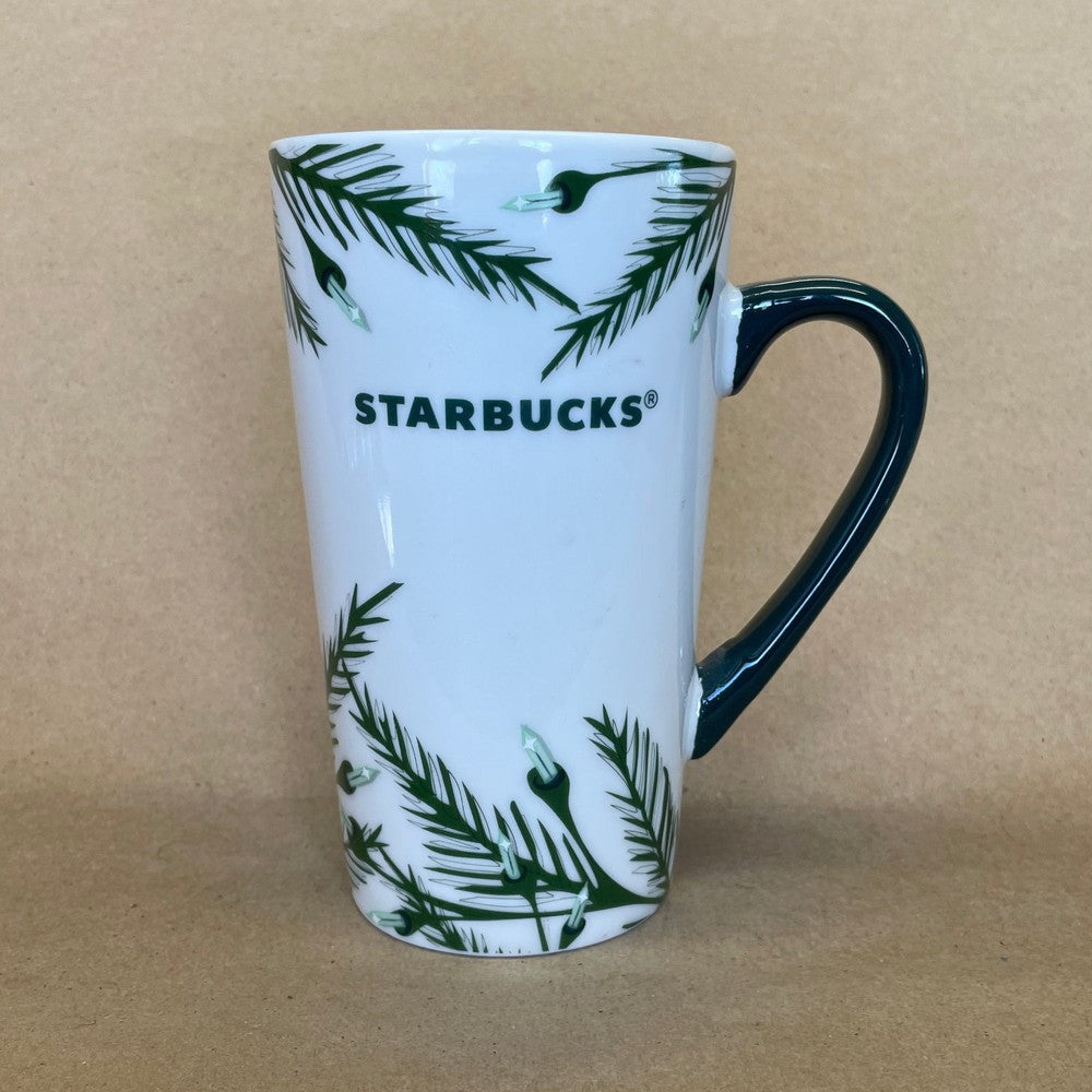 Starbucks Tall White with Christmas Tree Lights Mug-2020